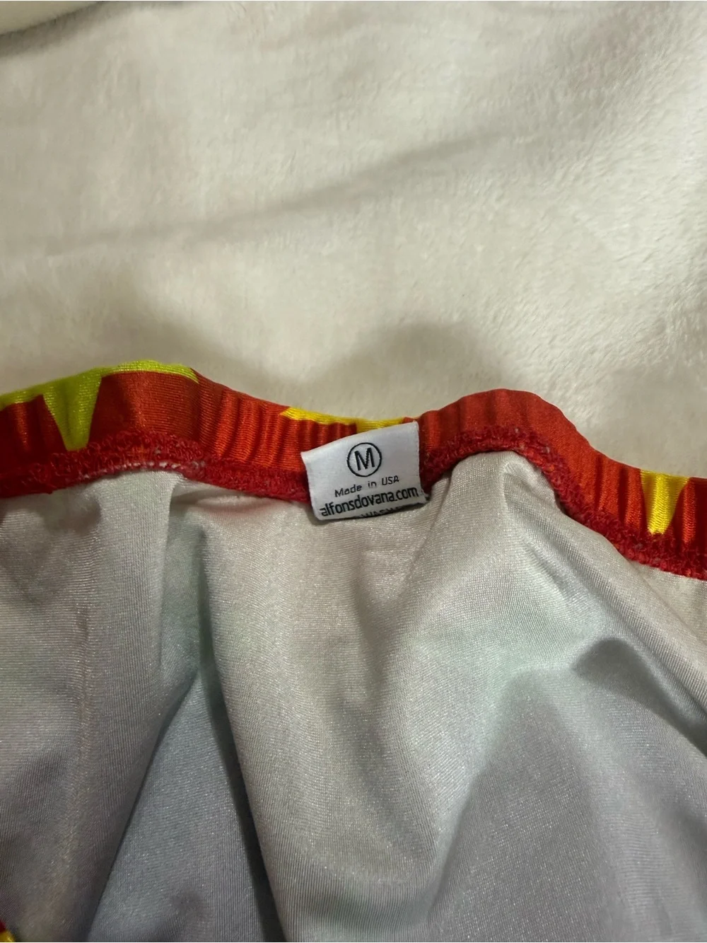 Men's Red Star Print Swim Briefs